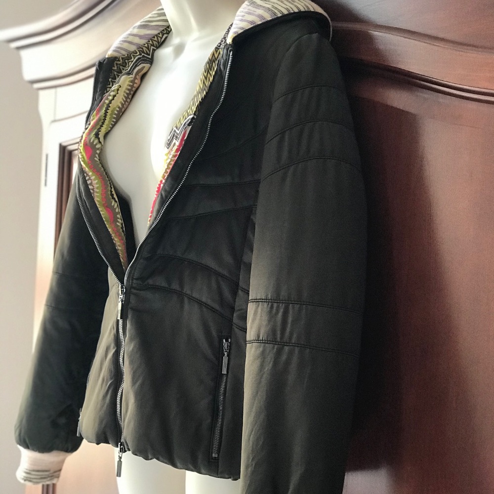 Missoni Women's Jacket Brown Satin Floral Pattern - Picture 3 of 14